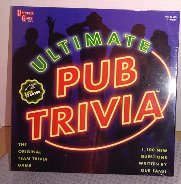 ULTIMATE PUB TRIVIA The Original Team Trivia Game Bar Party Sealed ...