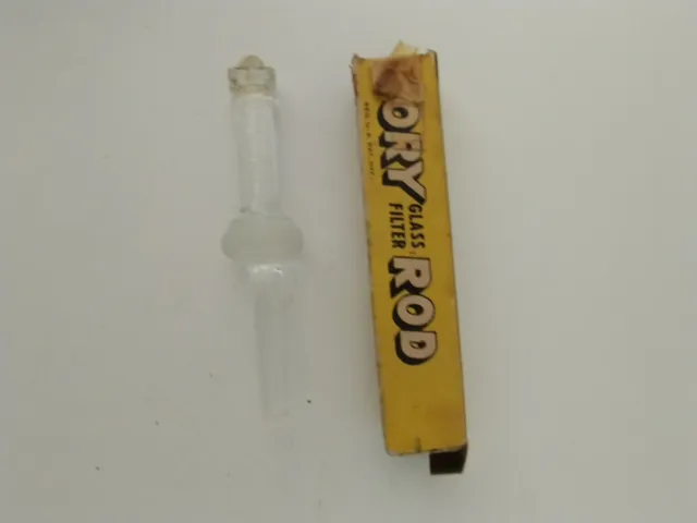 VINTAGE CORY GLASS FILTER ROD REPLACEMENTS w/ BOX - VACUUM COFFEE POT