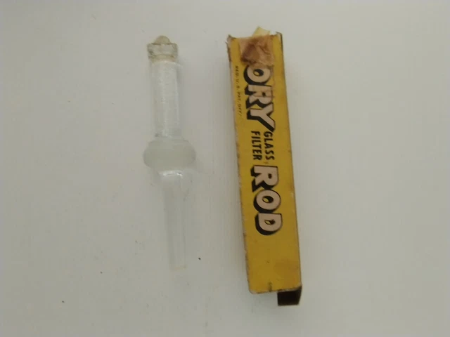 VINTAGE CORY GLASS FILTER ROD REPLACEMENTS w/ BOX - VACUUM COFFEE POT