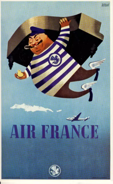 Carte Postale / Postcard / Aviation / Illustrateur Roland Hugon / Air France