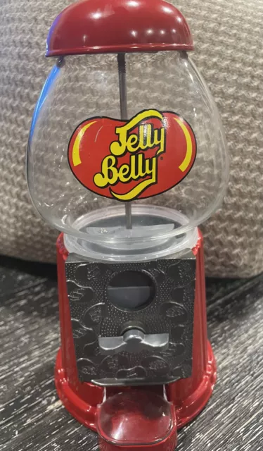 Jelly Belly Mini Bean Machine Candy Dispenser Bank Die Cast Metal w/Glass Globe