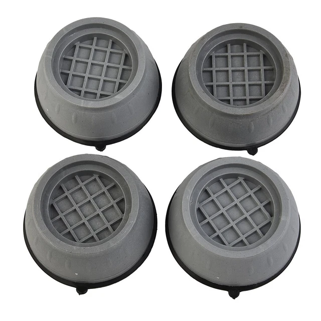 Machine à Laver Pieds Anti Dérapant Gris Universel 4pcs / Set ABS Accessoires