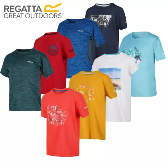 3 X Pack Regatta Kids Boys Girls Youth Summer Polo Tee T Shirt Top RRP £15 each