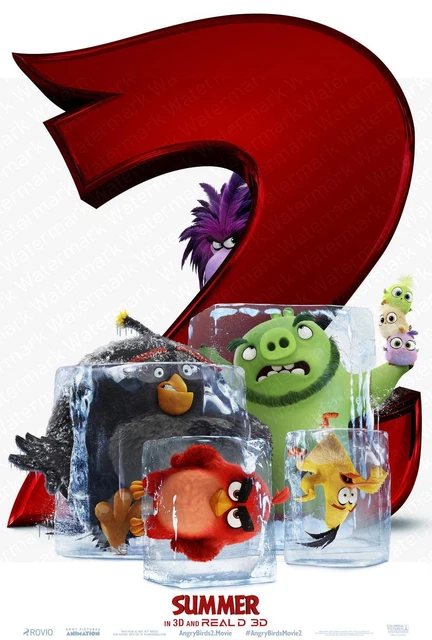 The Angry Birds Movie 2 A4/A3 Movie Poster Limited Edition Printed Memorabilia M