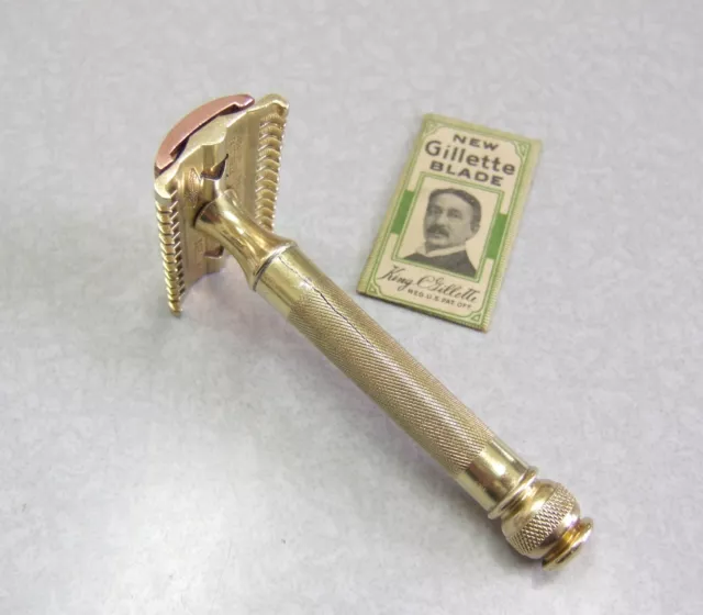 Vintage 1930'S Gillette Goodwill Double Edge Safety Razor - Clean 7