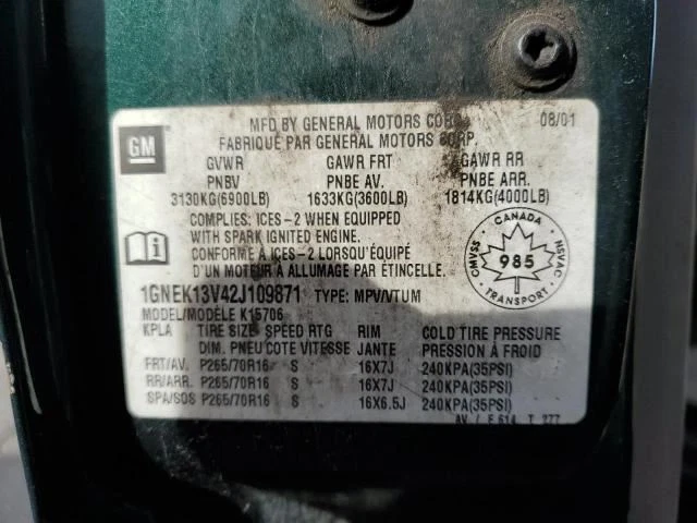AC Compressor With Rear AC Fits 00-02 SUBURBAN 1500 8183971