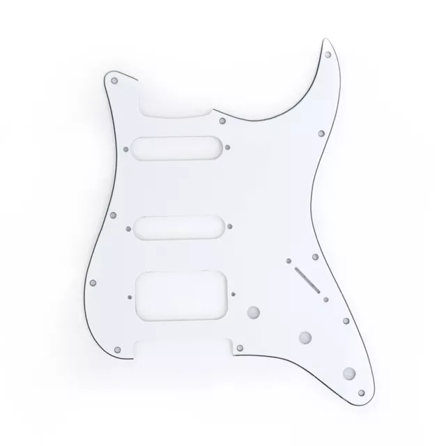 Musiclily Pro 11 Hole Round Corner HSS Guitar Pickguard For Strat Open Pickup