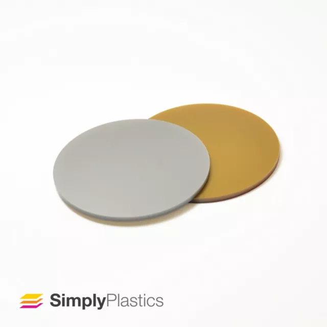 Perspex® Laser Cut Metallic Cast Acrylic Plastic Disc Circle / 3mm & 5mm