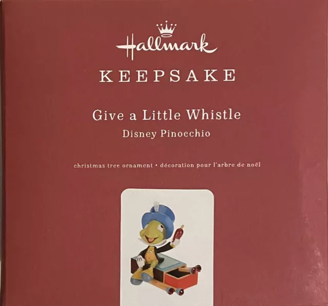 2019 Hallmark Keepsake Premium Ornament Jiminy Cricket Disney Pinocchio New 2