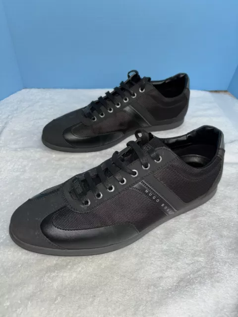 HUGO BOSS MEN’S Stream Low top Sneakers Black Size 13 $75.00 - PicClick