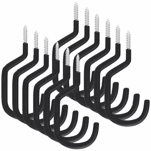 Wideskall 12 Pieces Heavy Duty Garage Storage Screw in Utility Tool Wall...