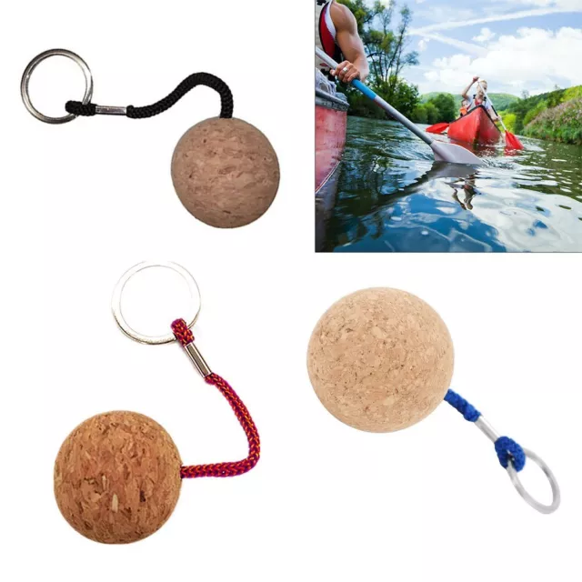Colorful Floating Cork Keyring Ball Easy Identification High Visibility