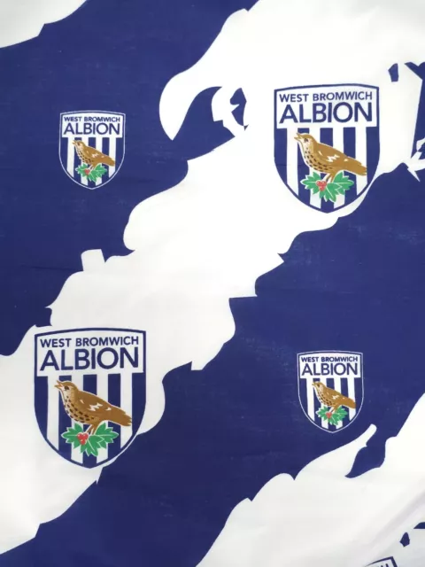 West Bromwich Albion 100% Cotton Football Club Fabric