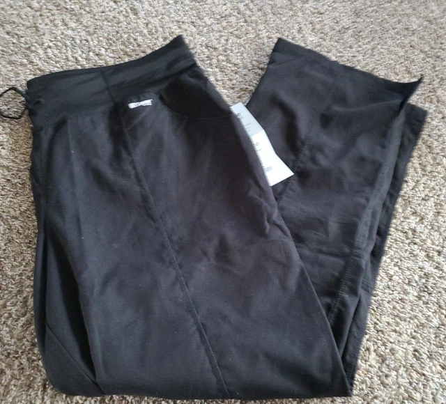 Greys Anatomy Barco Scrubs Womens 3XL Black Active Straight Leg Bottoms Pants