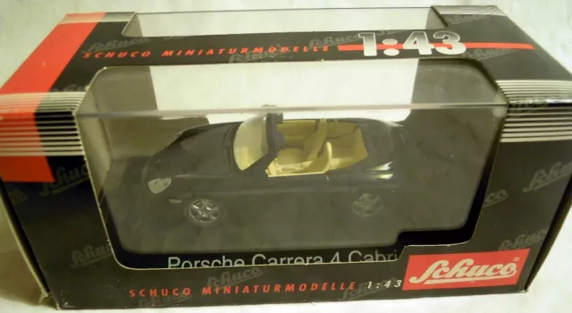 Schuco 04563: Porsche Carrera 4 Cabrio, Fertig-Modell in 1/43, NEU & OVP