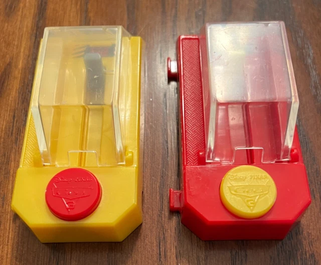 DISNEY PIXAR CARS Movie Mini Racers Launchers-Set Of 2-Lightning & Cruz ...