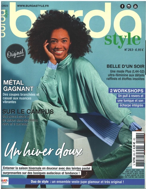 Magazine Burda Style N°179 Novembre 2014 - Noir Et Blanc Duo De Choc, Occasion Avec Défauts D'usage