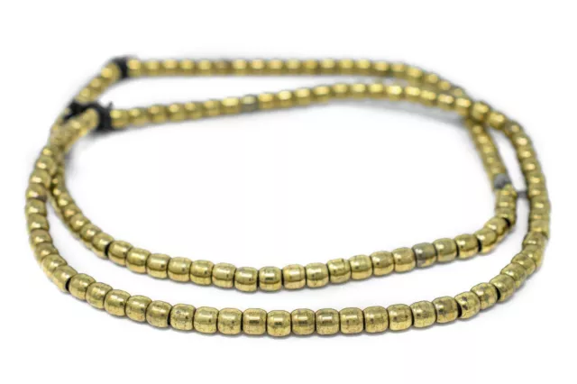 150 GOLD Metal Plated Acrylic Pony Beads with Large 1/8 inch Hole