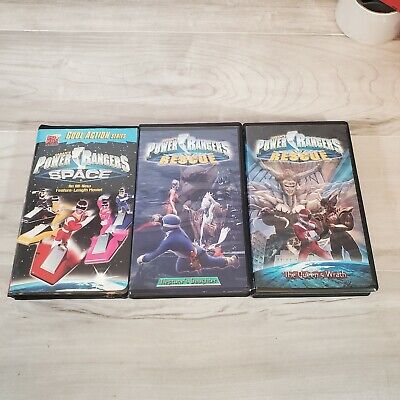 MIGHTY MORPHIN POWER Rangers VHS lot Movies Space Rescue Sabin Vintage ...