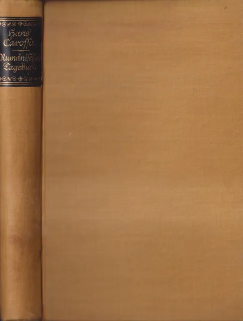 Buch: Rumänisches Tagebuch, Carossa, Hans. 1929, Insel Verlag, gebraucht, gut