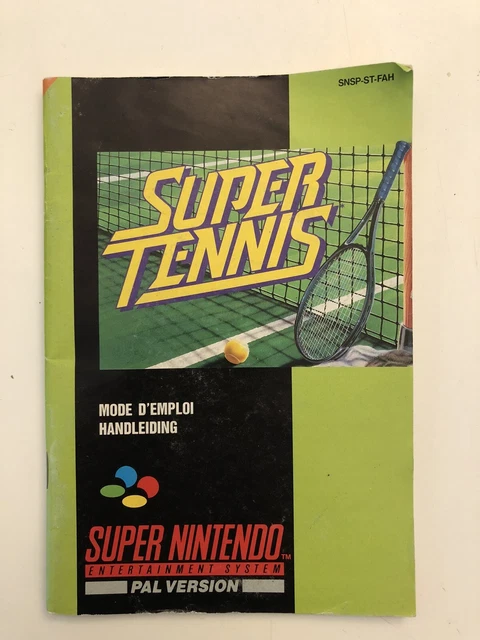 Mode D’emploi Super Tennis Snes