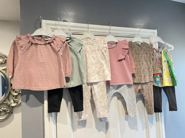 6-9 month girls outfit sets bundle mainly next H&M