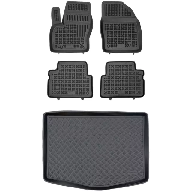 RX06120443-1 Jeu de tapis de coffre en PE et de tapis de sol pour Ford C-MAX II