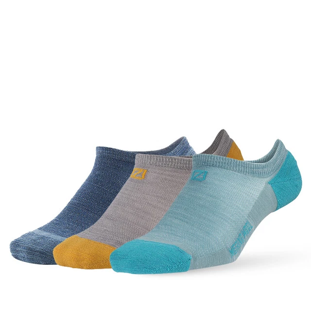 3 Pairs ZEALWOOD Merino Wool Running Sock Anti-blister Hiking Sock Spring Summer