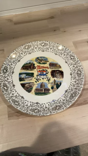 Vintage Missouri "The Show Me State" Collector Plate ~ 10"