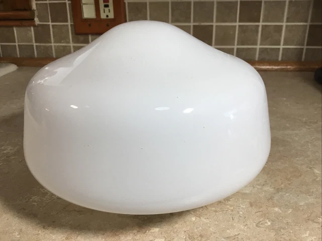 Glass Ceiling Lamp Light Shade Globe 4” fitter Base 8 1/2” Across- 7” Tall