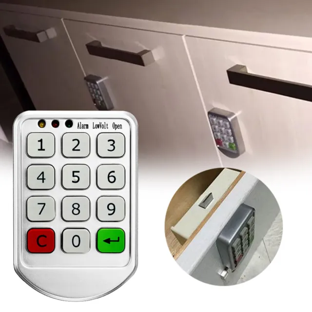 New Smart Password Lock Office File Box Cabinet Locker Lock Cabinet Button J