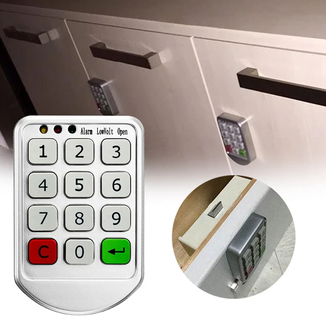New Smart Password Lock Office File Box Cabinet Locker Lock Cabinet Button J