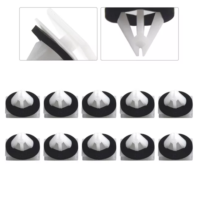 Compatible with For Ford Edge(0621) Sill Moulding Cover Trim Clips Pack of 10