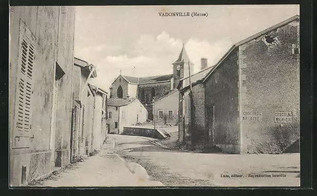 CPA Vadonville, vue de la rue