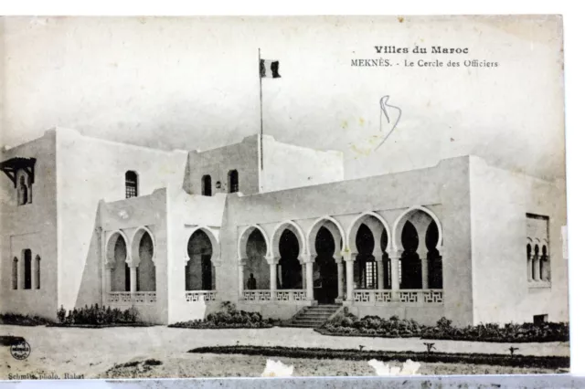 Cercle Des Officiers Meknes Maroc  Afrique Cpa Carte Postale Postcard Ma379