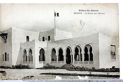 Circle Of Officers Meknes Morocco Africa CPA Postcard MA379
