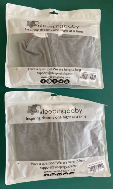 2 NEW Sleeping Baby Zipadee Zip Small 4-8 Month Swaddle Garments