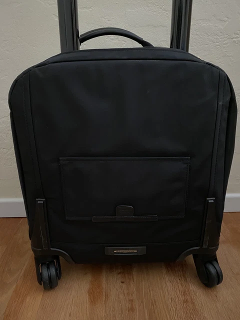Tumi Voyageur Oslo Luggage Carry-on Black Nylon 4 Wheeled Spinner Brief Bag 7