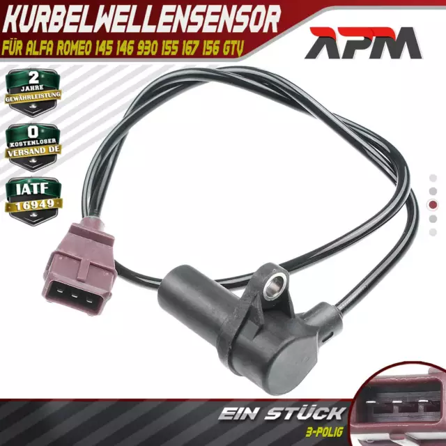 Kurbelwellensensor für Alfa Romeo 145 146 930 155 167 156 GTV Spider bis 1998/04