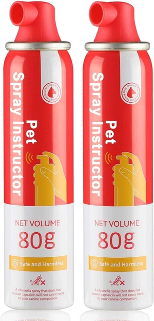 Spray Dog Trainer, 80Ml 2 Pack Spray Corrector Spray for Dog to Stops Barking, J