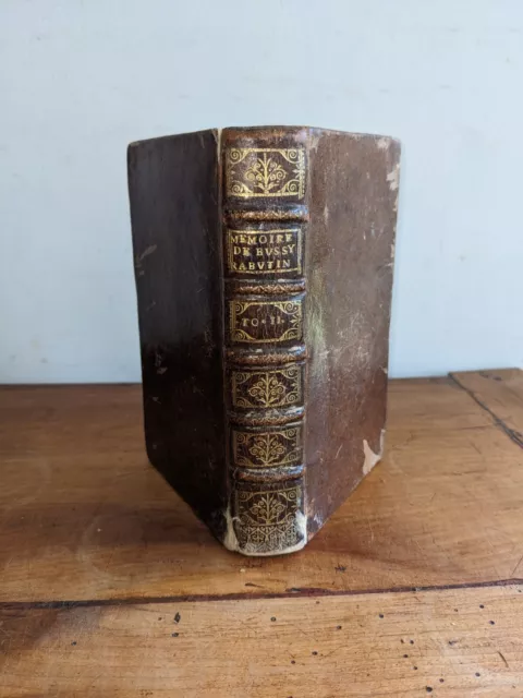 livre ancien-Les mémoires de M.Roger De Rabutin Comte De Bussy, T 2-1696