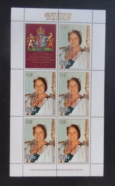 Niue 1980 Queen Mother 80th Birthday sheetlet UM MNH unmounted mint