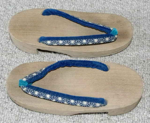 SANDALI VINTAGE KIRI LEGNO GEISHA GEISHA RAGAZZA COSPLAY, Bambini