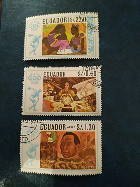 Equateur - 1967 Olympic Games - Mexico  - used