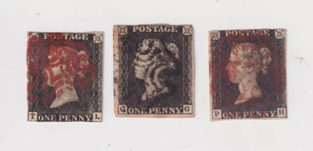 3 1840 PENNY BLACK STAMPS & GB STAMP COLLECTION 1840 -1979  5 albums stockbooks