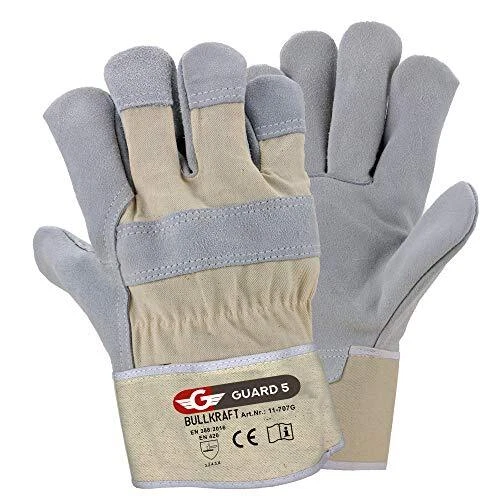 GUARD 5 - Gants de travail en cuir 3 paires - gants de construction et de jar...