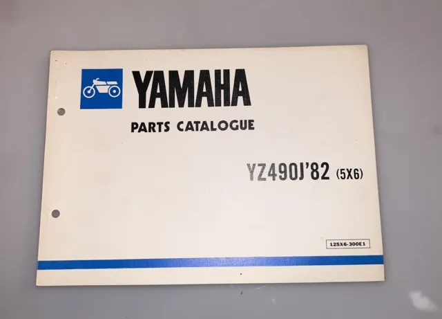 Yamaha parts catalogue YZ490J '82