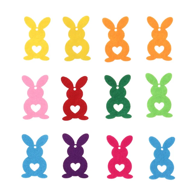 12 pz vestiti ripieni coniglietto di Pasqua bambine cesto regalo decorazione coniglio