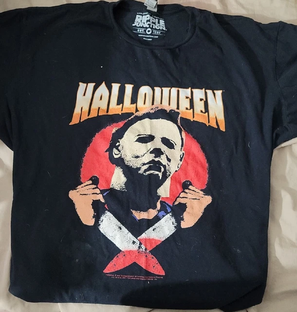 Halloween Michael Myers T Shirt 2XL Used Any Flaws shown In Photos
