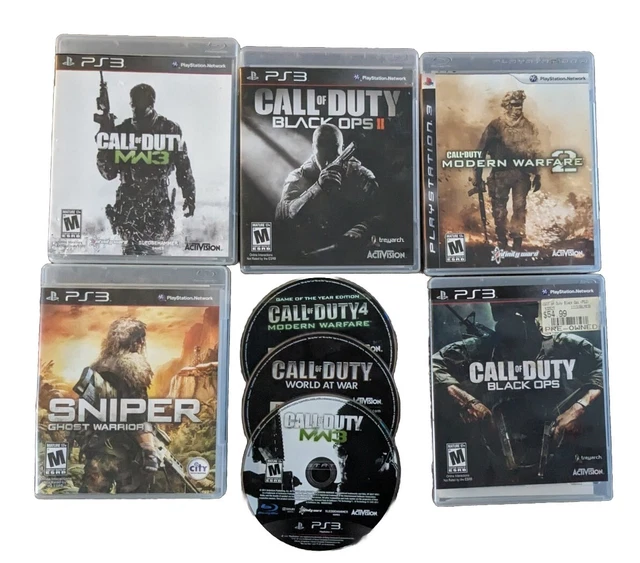 Call of Duty Modern Warfare 2 3 Black Ops 1 Sony PlayStation 3 PS3